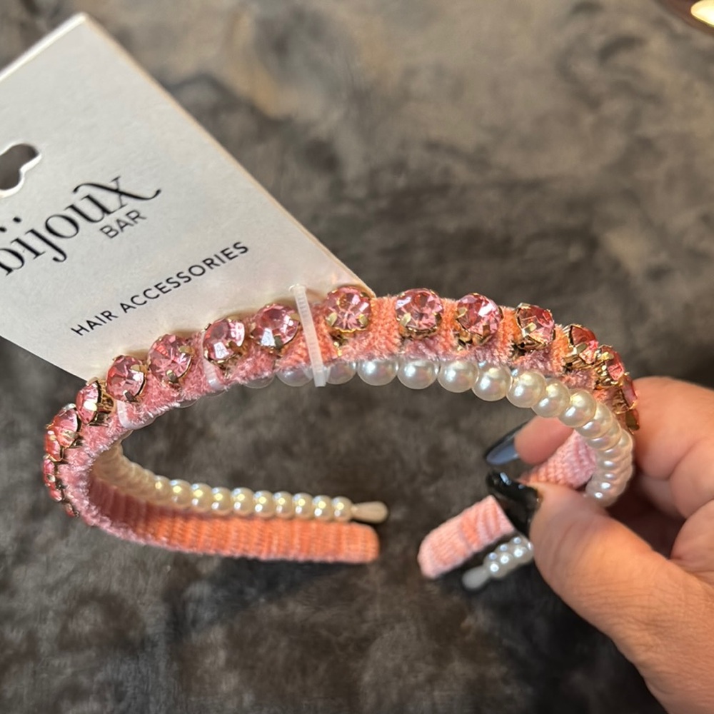 Pink and Pearl Headband